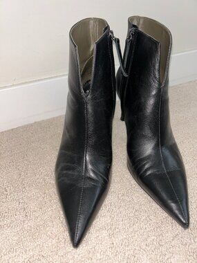 Zara leather short boots